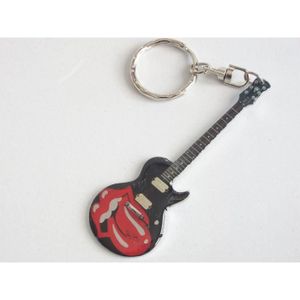 Porte-clés Guitare Avec Décapsuleur - Argent Métal - Marque Onwomania - NEUF Avec étiquettes