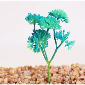 FLEUR ARTIFICIELLE Décoration florale,Plantes succulentes artificielles, décoration de maison, vert bleu, en plastique, - Type xiaofenglinghua blue