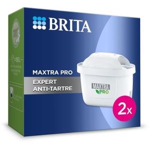 Basics Carafe filtrante 2,3 litres avec lot de 13 cartouches  filtrantes (12 + 1 offerte), compatible carafes Brita Maxtra® (non  compatible avec