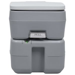 WC - TOILETTES QID Toilette portable de camping Gris 20+10 L QID4372