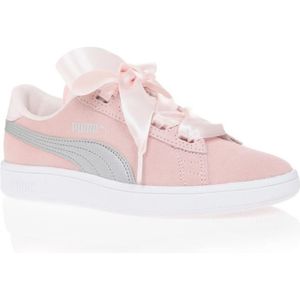 puma fille rose paillette