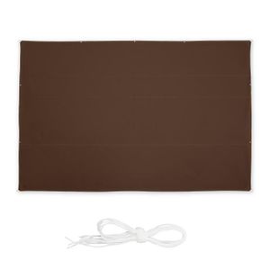 VOILE D'OMBRAGE Voile d'ombrage rectangulaire RELAXDAYS - Marron -
