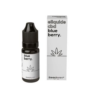 LIQUIDE E-Liquide CBD Full Spectrum 100MG-1% BLUEBERRY stress relaxation detente SEEDWELL