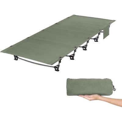 Lit de Camp Pliable avec Matelas, Lit Pliant de Camping pour Adulte