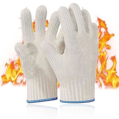 Lot De 2 Gants Isolants Japonais En Bambou - Résistants à La Chaleur Pour Four, Micro-ondes Et Barbecue