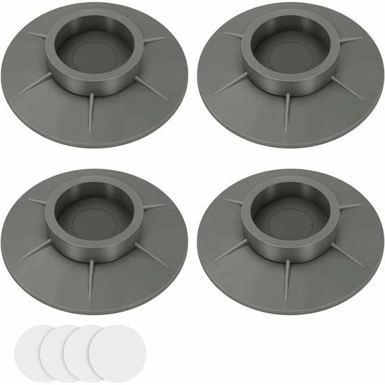Lot de 4 patins antichocs pour lave-linge et sèche-linge - Empêche le