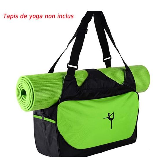 Sac De Tapis Yoga 72x15 Cm – Tissu Oxford 600D, Imperméable, Double Fermeture éclair, Sangle Réglable – Multi-usage : Gym, Plage, Voyage, Pilates