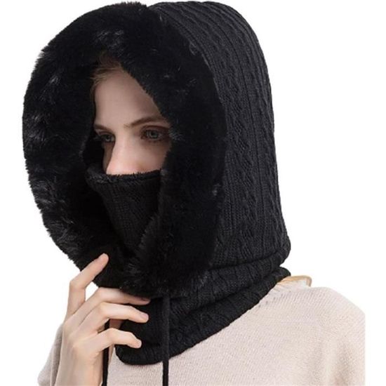 Masque Ski Femme Ensemble De Masques Et Bonnets En Fourrure D'hiver Pour Femmes, Col En Cachemire Tricoté, Cagoule Chaude, Chapeau Coupe-vent De Ski, Bonnets épais Et Moelleux En Peluche Bonnet Fourrure Femme Masque Ski Femme Ensemble De Masques Et Bonnets En Fourrure D'hiver Pour Femmes, Col En Cachemire Tricoté, Cagoule Chaude, Chapeau Coupe-vent De Ski, Bonnets épais Et Moelleux En Peluche Bonnet Fourrure Femme