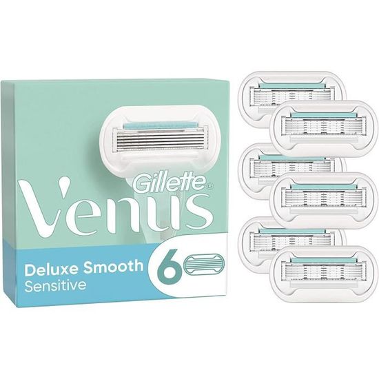Pack De 9 Lames Gillette VENUS Deluxe Smooth Sensitive Pour Rasoir Femme - Neuf