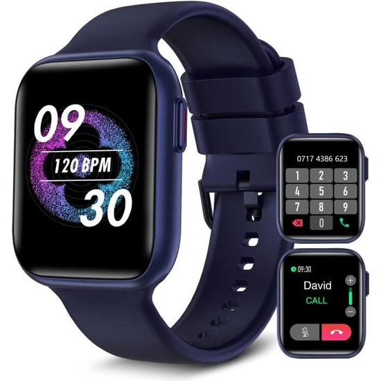Montre Connectée Femme Running Sport - GPS, Appels Téléphoniques - Bracelet Rose