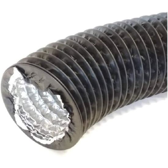 Tuyau D'évacuation Flexible 125 Mm - 5 Mètres - PVC - Adapté