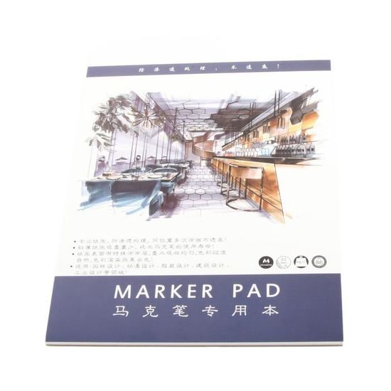 Bloc Marqueur Layout Homéa - 50 Pages A5 75g - Spirale Pour Dessin/Croquis