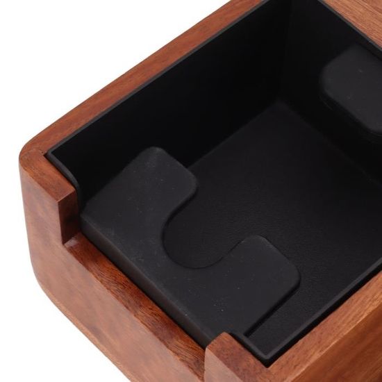 Station De Tassage Espresso Barista 58mm - En Bois, Réglable, Avec Tapis Et Rangement Pour Porte-filtre