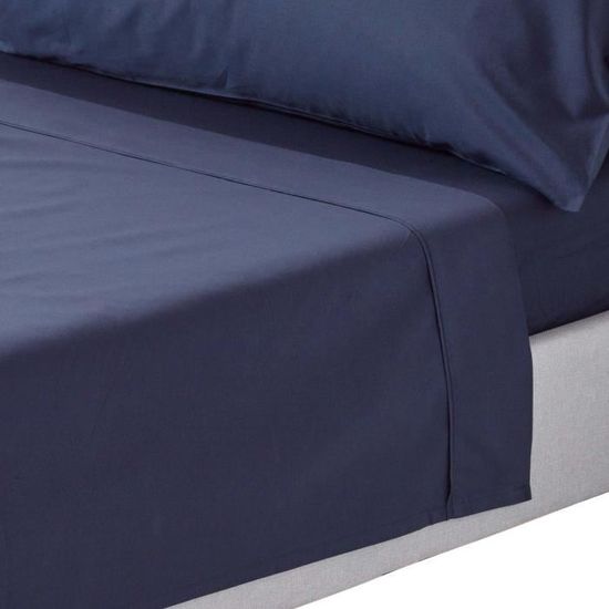 Homescapes Lenzuolo Con Angoli In Cotone Egiziano 200 Fili – Blu Navy, 270x300 Cm, Morbido E Ipoallergenico - 5