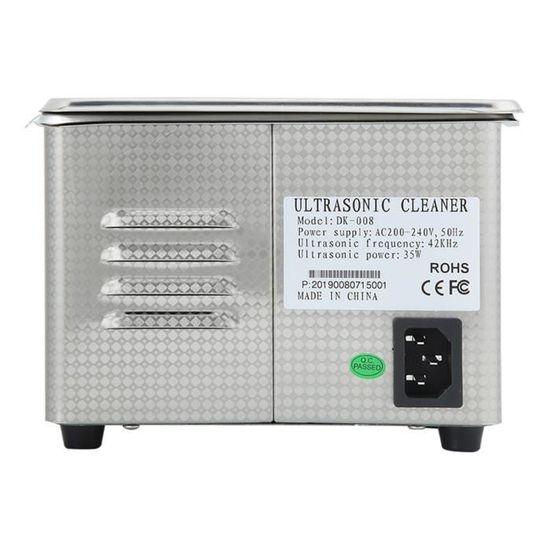 Nettoyeur à Ultrasons Mini - 150ml - Pour Bijoux, Lunettes, Prothèses Dentaires