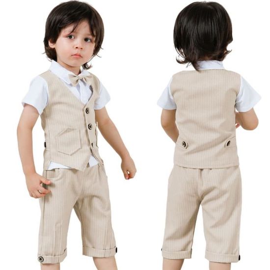 Mintgreen Costume Garcon Bebe Mariage Vetements Tenue De Formel Kaki 2pcs Blanc Kaki Cdiscount Pret A Porter