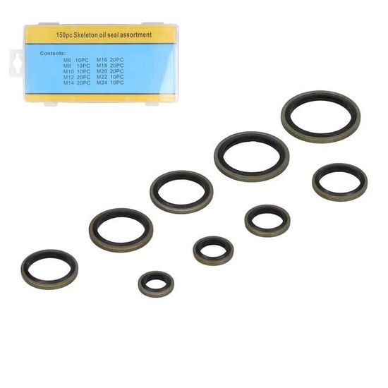 X AUTOHAUX 10pcs Rondelle Cuivre Joint Étanchéité Joint Torique Voiture 10x15x1.5 Mm