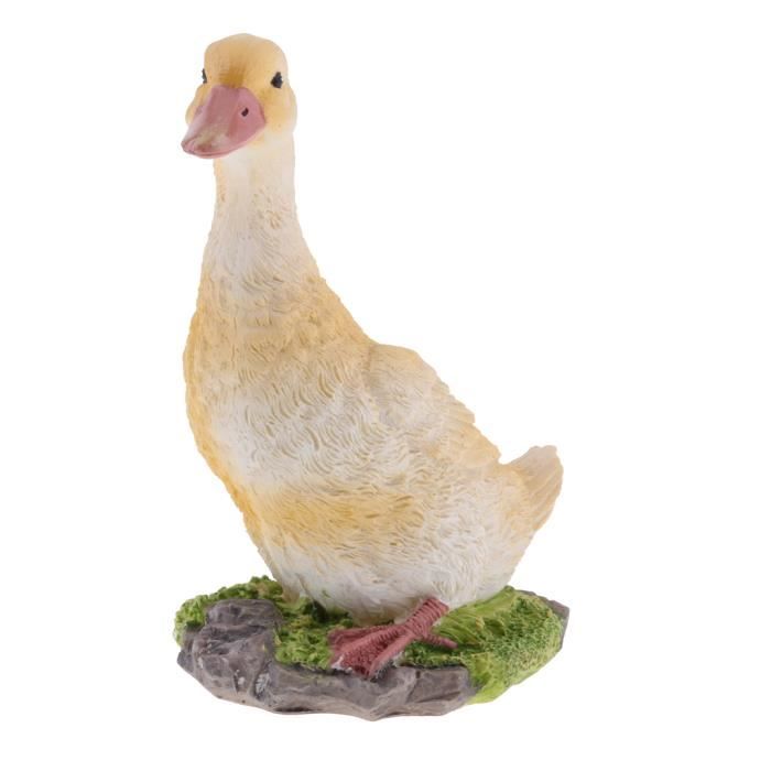 jardin cadeau ferme résine animal ornement étang eau debout canard jaune s