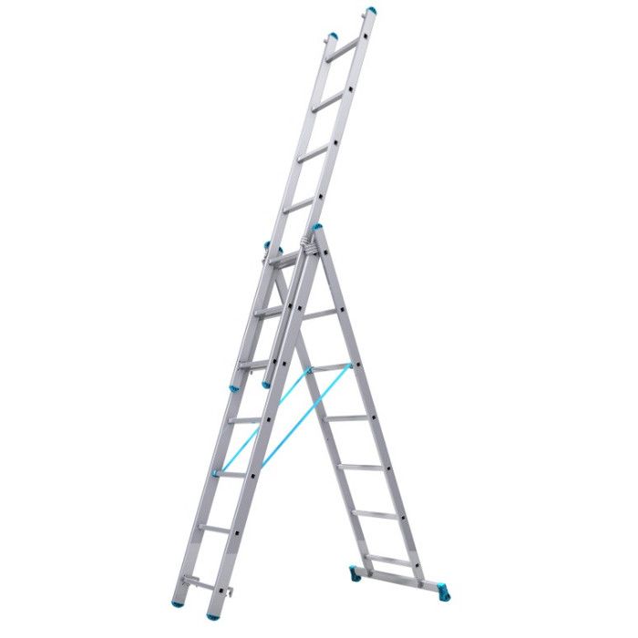Tubesca - Echelle transformable 3 plans 7+7+7 échelons Haut. d'accès max 5,13m - STARLINE S+