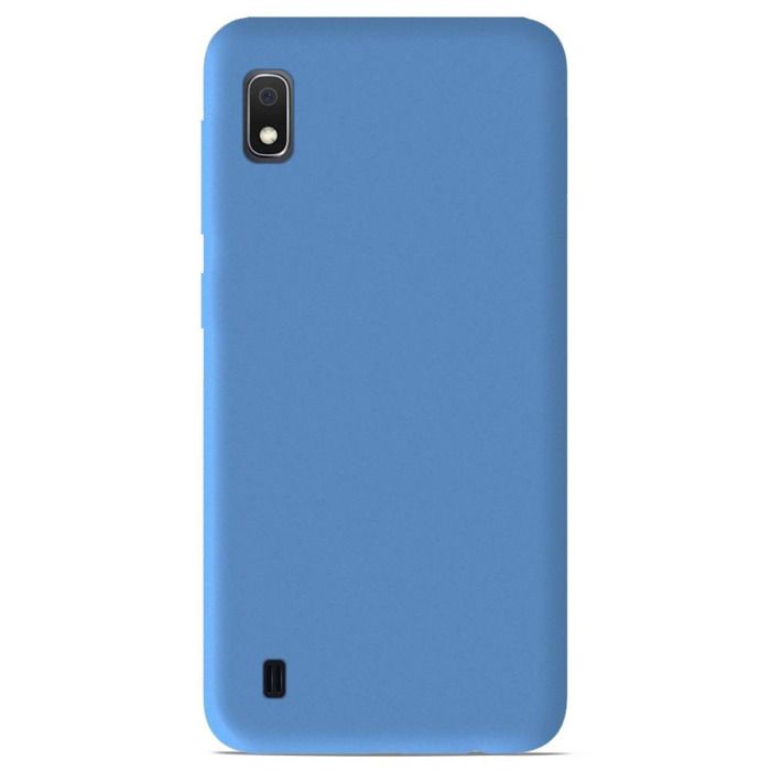 Coque Samsung Galaxy A10 Silicone Gel mat - Bleu Mat