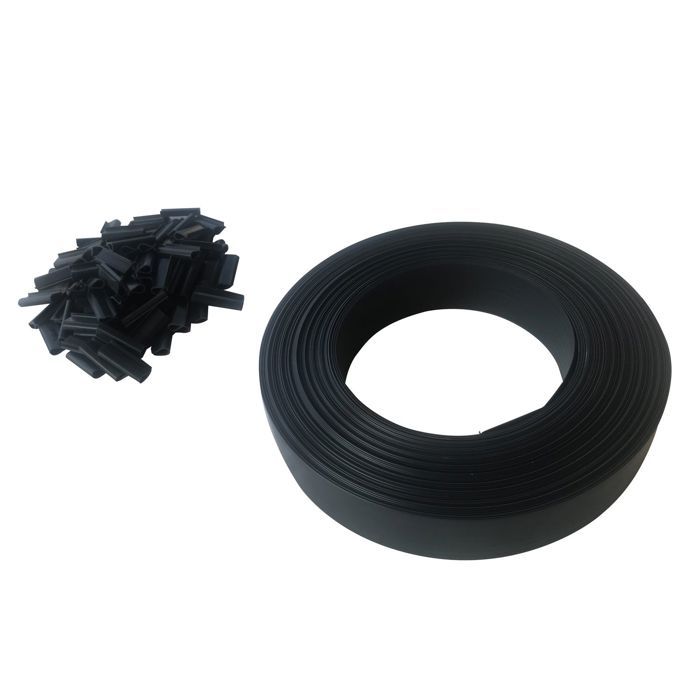 Lamelle occultante avec clip de fixation de 50 m - Gris Anthracite
