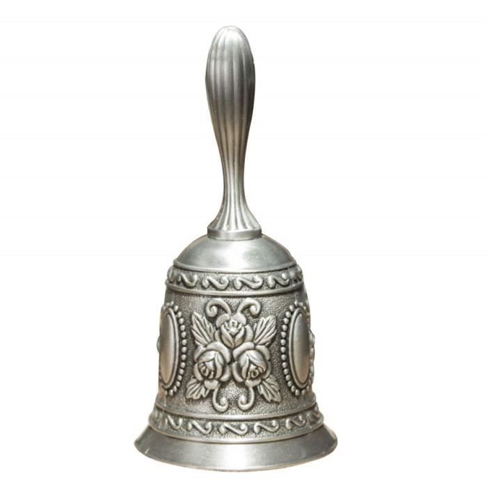 Belons Clochette d'appel, Alarme de Bureau en Alliage, Sonnette de Table pour dîner, réception, Sonnette pour école, Noël, décora