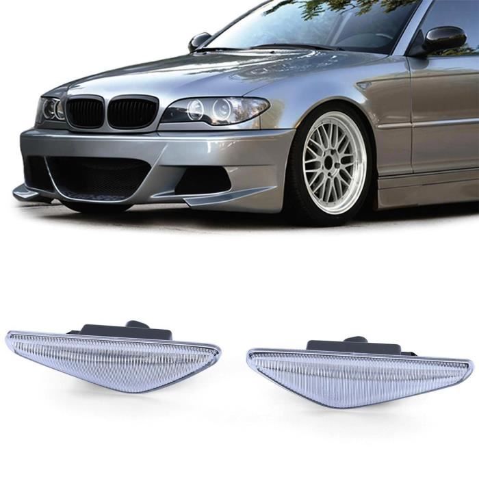 2 CLIGNOTANT REPETITEUR BLANC A LED BMW SERIE 3 E46 COUPE CABRIOLET PHASE 2 DE 04/2003 A 2006