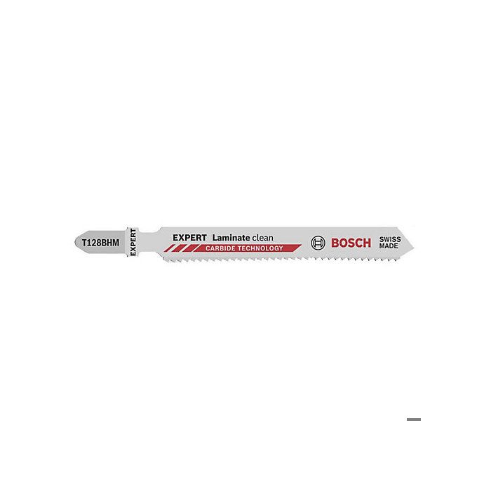 Lame de scie sauteuse T 128 BHM BOSCH 92 mm Spécial stratifié - Carte de 3 - 2608900542
