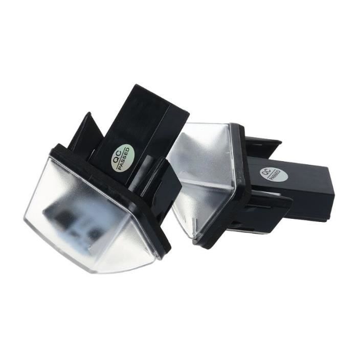 1 paire de 18 lampes de plaque d'immmatriculation à LED pour Peugeot 206 207 307 308 406 Citroen C3-C4-C KIT DE VISSERIE - PNY09841
