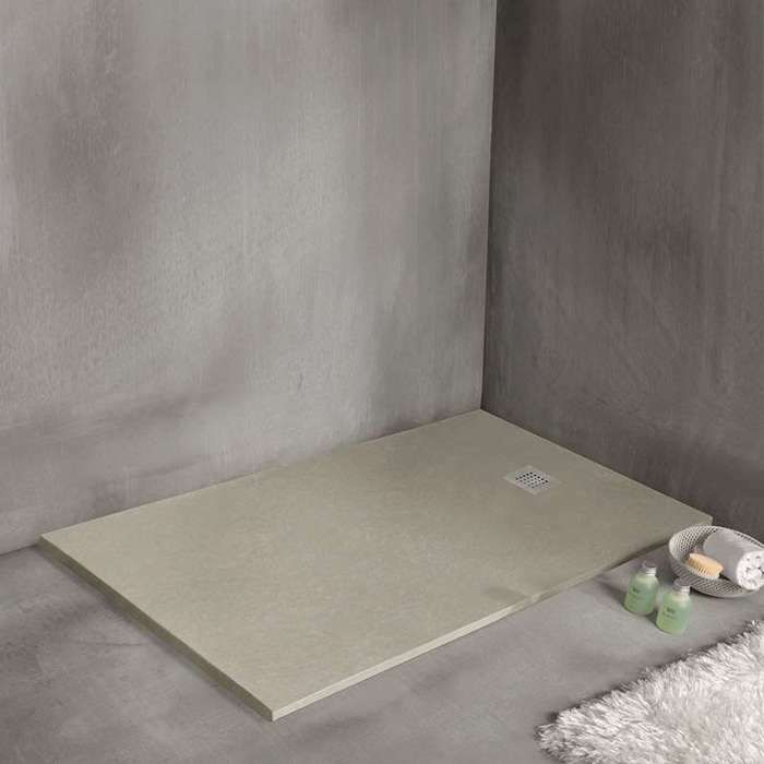 Receveur de douche 150 x 80 cm extra plat - STRATO Beige