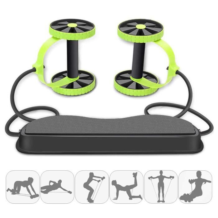 Roue Abdominale Roller De Fitness Exercice Multifonctionnel-Puissance Formateur Taille Slimming Exerciseur pour Fitness Exercices