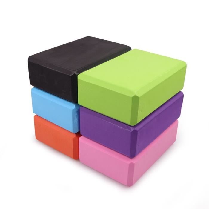 Briques de gymnastique en mousse pour l'entraînement physique et le Yoga, ensemble d'accessoires de Fitness, Negro