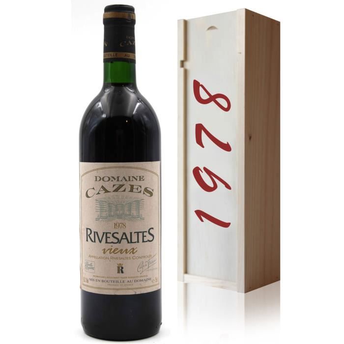 Coffret Vieux Rivesaltes Domaine Cazes 1978 - 75cl
