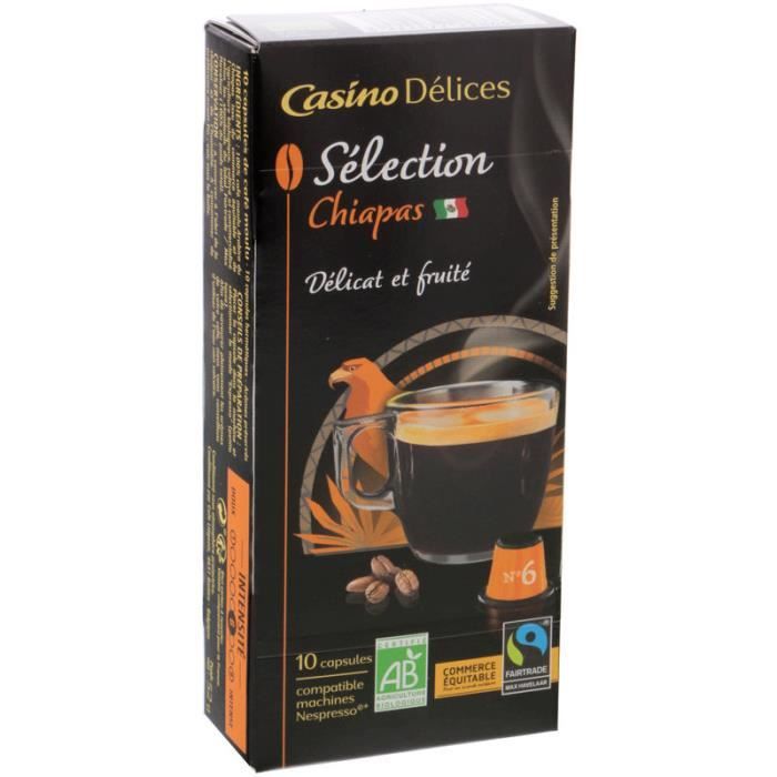 Sélection Chiapas - 10 capsules - Bio