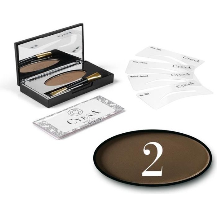 Kit sourcil nomade - Teinte 2 : Chatain fonce