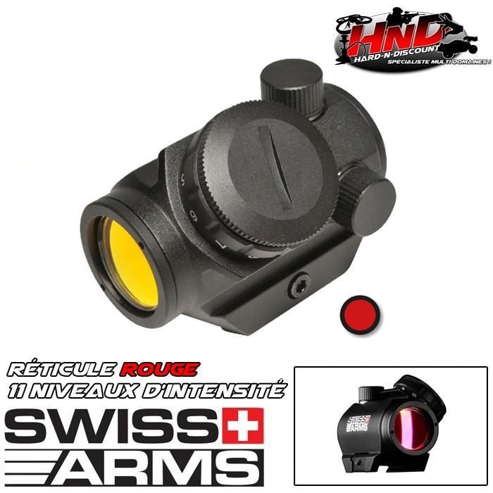 Red dot compact en polymère - Point rouge - Viseur Swiss Arms