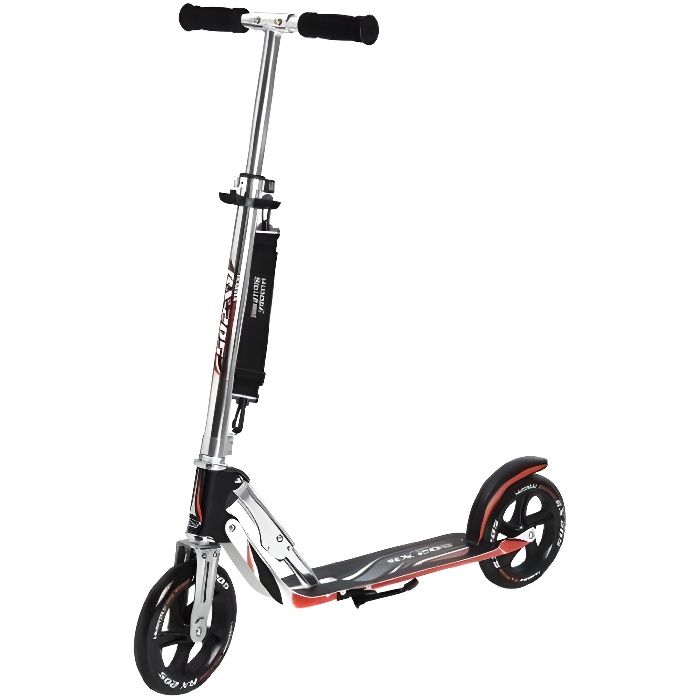 HUDORA Trottinette Grande Roues RX-PRO 205 Noir et Rouge