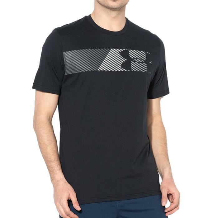 T-shirt Noir Homme Under Armour Fast Left Chest