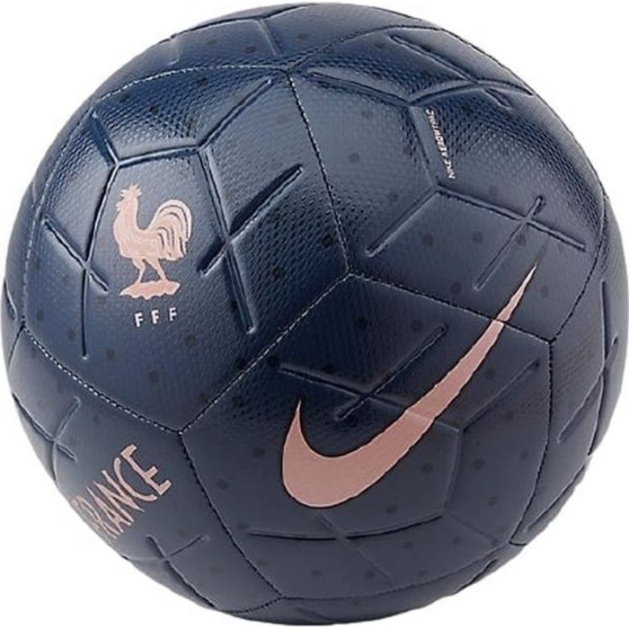 Ballon de Football Nike Equipe De France Coupe du Monde Féminine 2019 Bleu Marine et Rose Taille 5