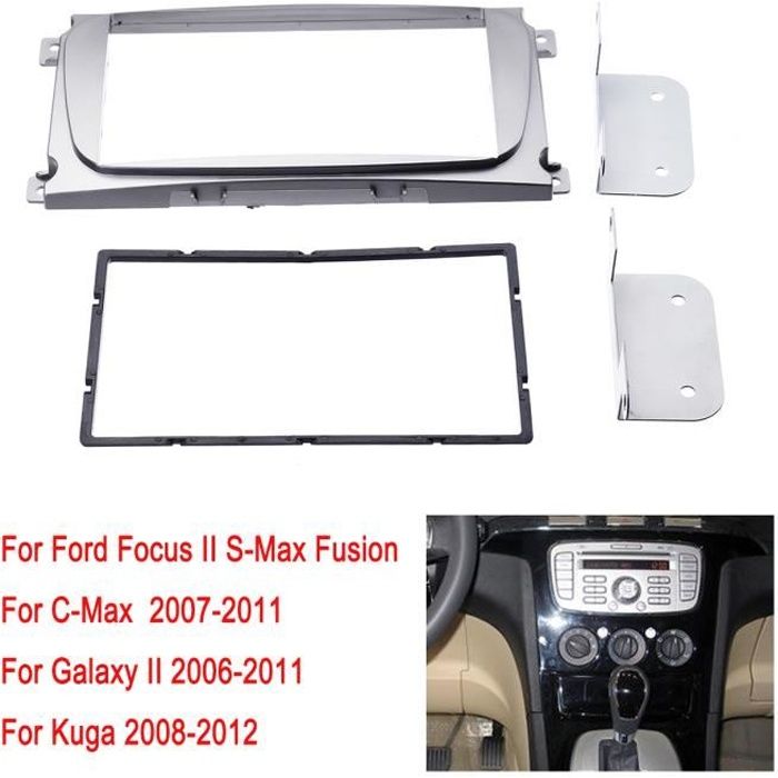 AVANC Kit de Façade Autoradio 2-DIN Pour Ford Focus II C-Max S-Max Fusion