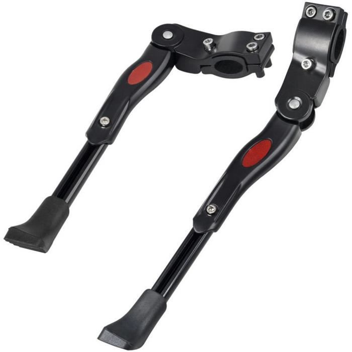 Support de béquille arrière de vélo de montagne noir