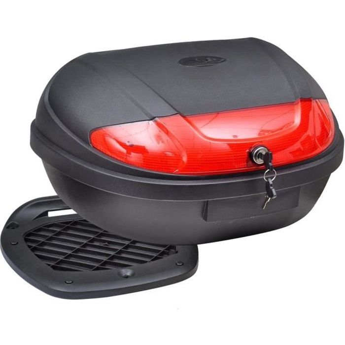 Top case moto 72 l pour 2 casques