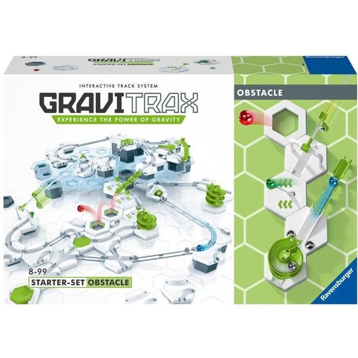 GraviTrax Starter Set Obstacle - Jeu de construction STEM - Circuit de billes créatif - Ravensburger - 175 pièces - dès 8 ans