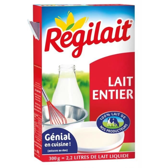 REGILAIT - Lait Entier Gourmand 300G - Lot De 4