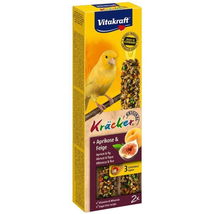 VITAKRAFT Kräcker Abricot et figue P/2 - Pour canari