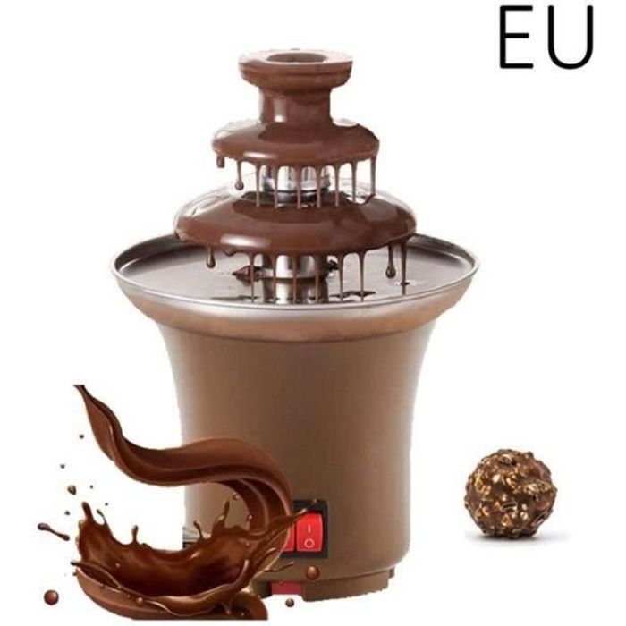XX08385-14.5cm 3 Cascades Fontaine de Chocolat Domestique Electrique Ustensiles de Cuisine - EU