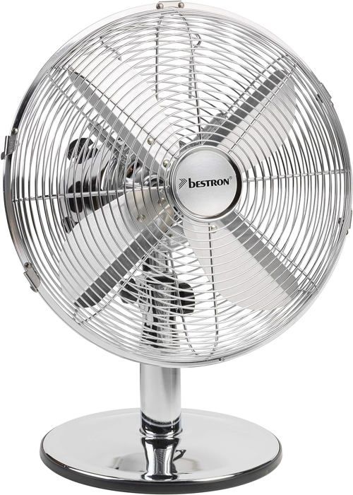 Ventilateur De Table Ariete Freshair 847 - 3 Vitesses, Oscillation Et Inclinaison, 40W - Blanc