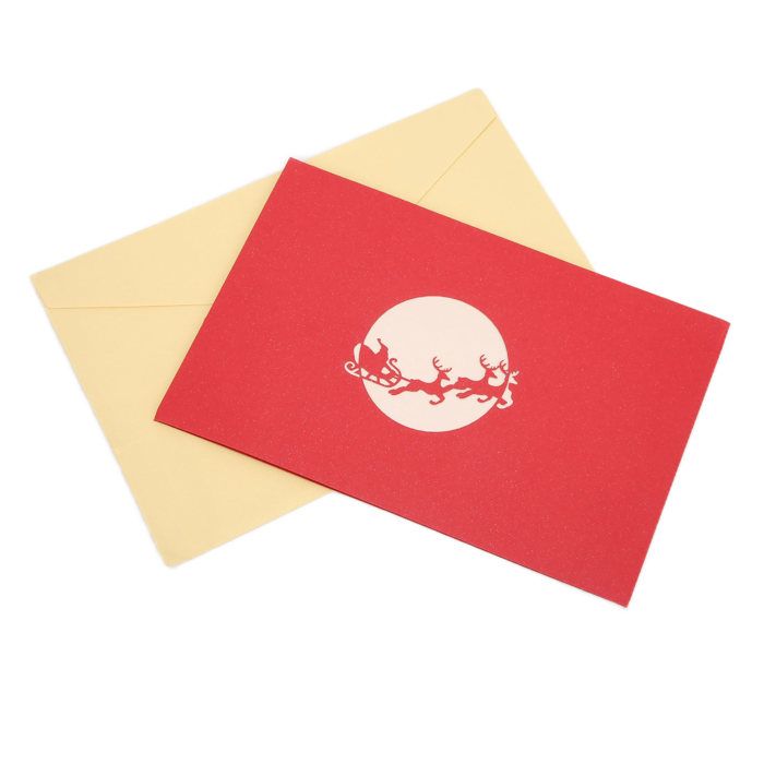 Carte De Vœux Tridimensionnelle - SONEW - Noël - Papier Décoratif - Autocollant Inclus - Mixte