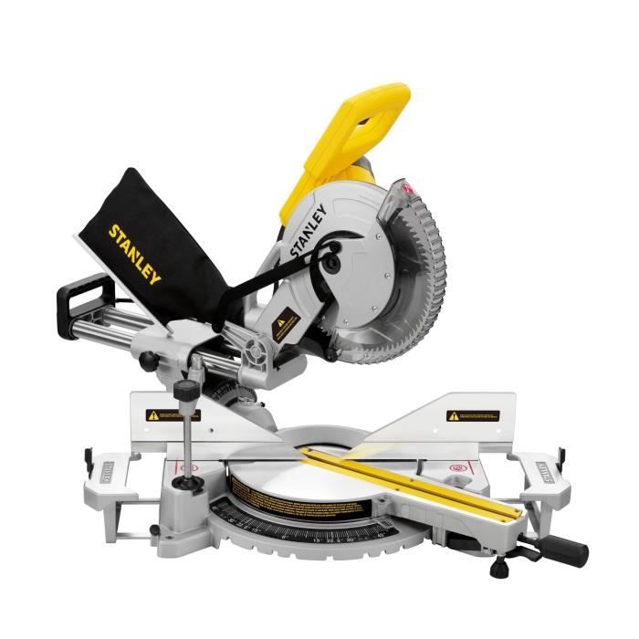 Scie à onglet radiale 254 mm Alésage 30 mm 0 4800 trsmin STANLEY FATMAX SM1800 QS