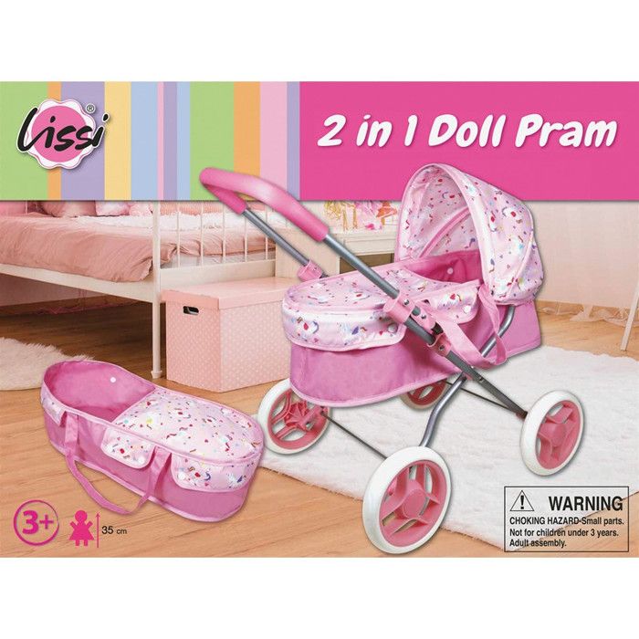 Poussette De Poupée 2 En 1 Bayer Chic 2000 Mika - Pliable, Siège Réversible, Poignée Réglable 47-80 Cm, Pour Poupées Jusqu'à 52 Cm - 3